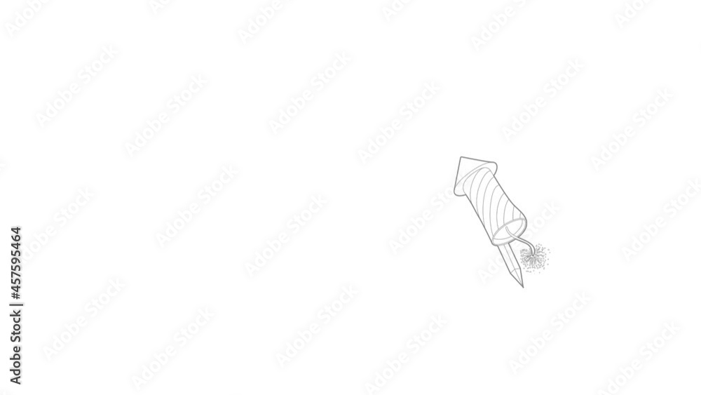 Petard icon animation best outline object on white background Petard icon animation best outline object on white background