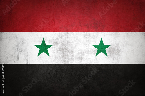 Grunge Syria flag photo