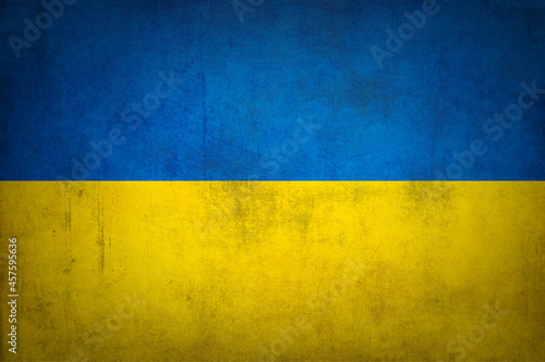 Grunge Ukraine flag photo