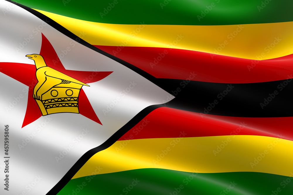 Flag of Zimbabwe - obrazy, fototapety, plakaty 