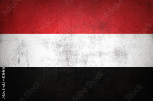 Grunge Yemen flag photo