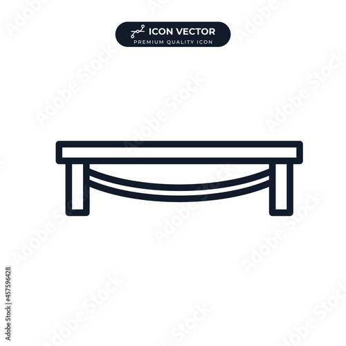 bench icon symbol template for graphic and web design collection logo vector illustration