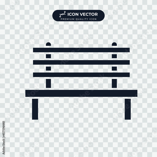 bench icon symbol template for graphic and web design collection logo vector illustration