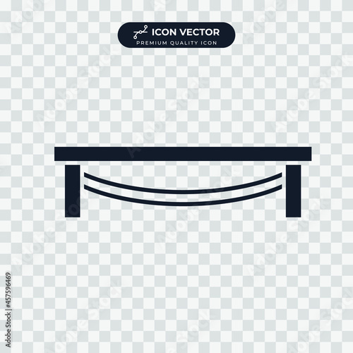 bench icon symbol template for graphic and web design collection logo vector illustration