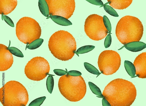 Pattern with Oranges