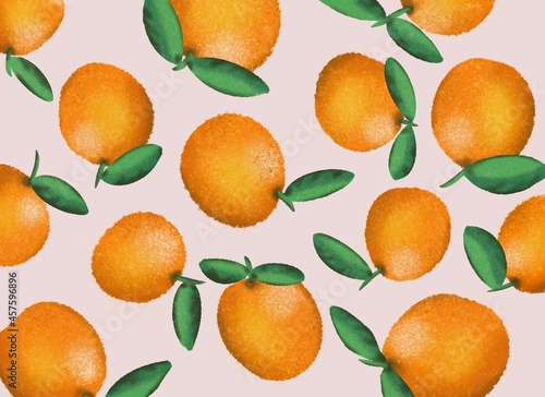 Pattern with Oranges