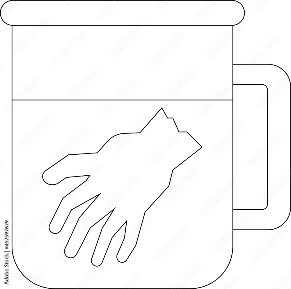 Obraz premium helloween jar and hand