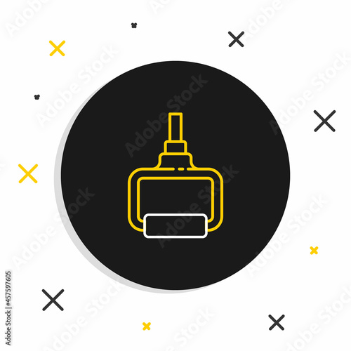 Line TPX loop training equipment icon isolated on white background. Sport equipment. Colorful outline concept. Vector