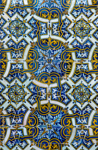 Azulejos anciens à l'université de Coimbra, Portugal