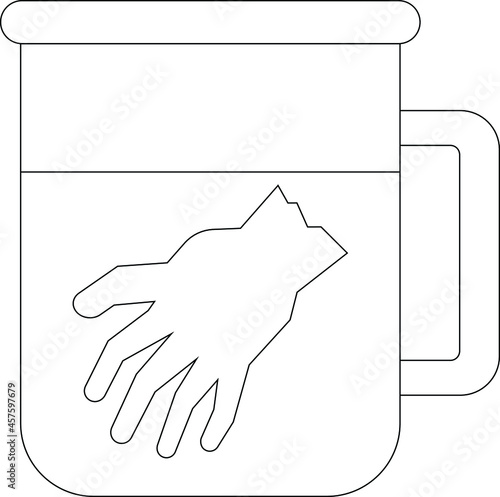 helloween jar and hand