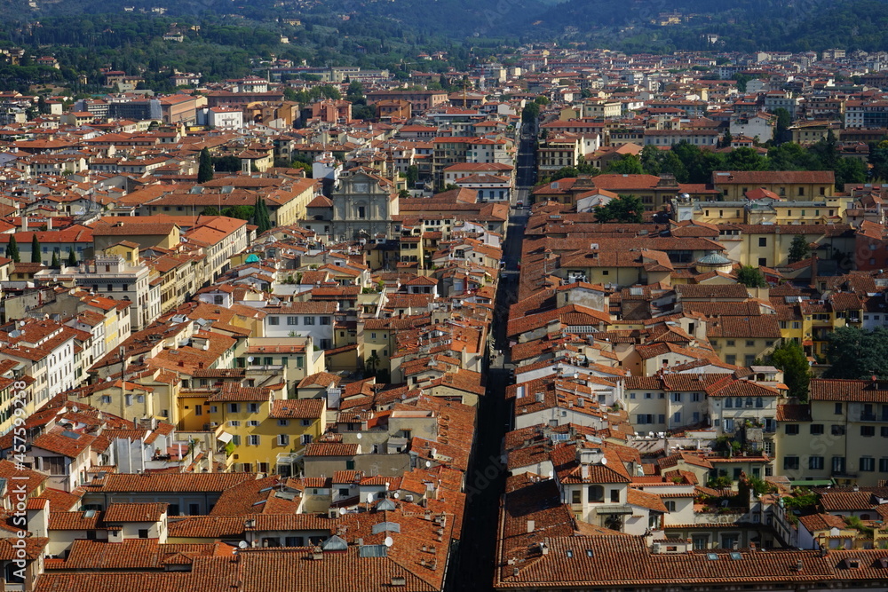 Florence city view from above, Tuscany, Italy