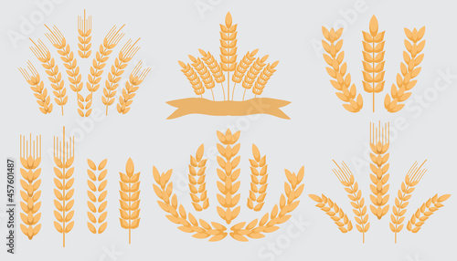 Wheat set icons 1