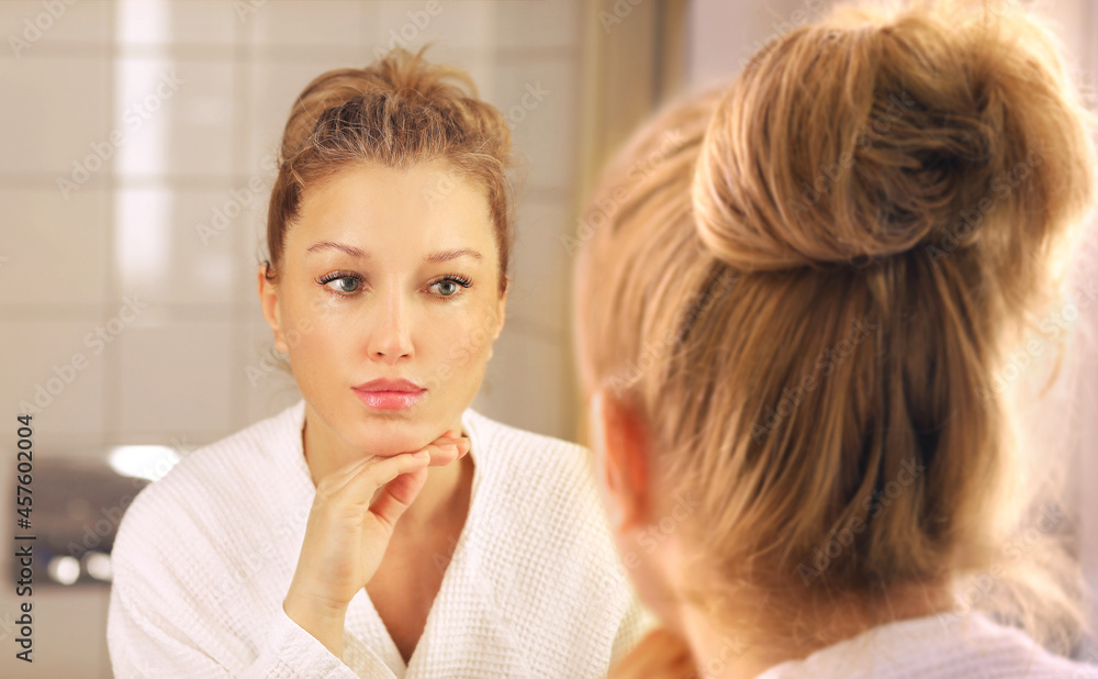 Magic anti-aging cream.Applying the cream. Magic anti-aging cream.Applying the cream.