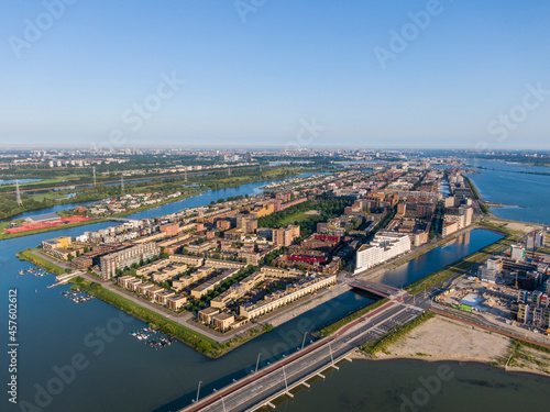 Aerial view of IJburg residential district in Amsterdam © Iurii