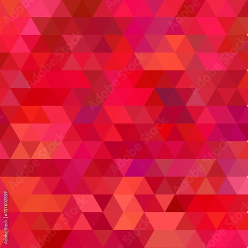 Abstract background consisting of red triangles. Geometric design for business presentations or web template banner flyer. Vector illustration. eps 10