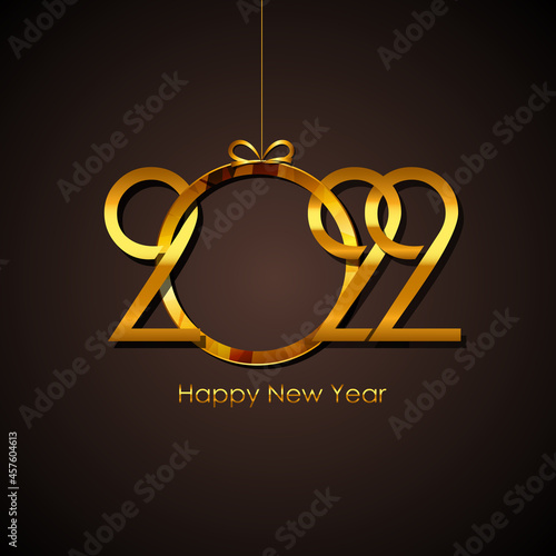 2022 New Year Background. Vector Illustration EPS10