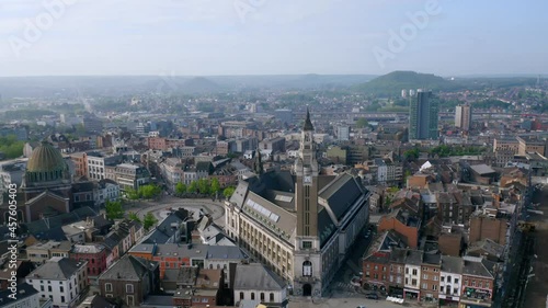 Panoramic view over the Old town of Charleroi, Belgium
 photo