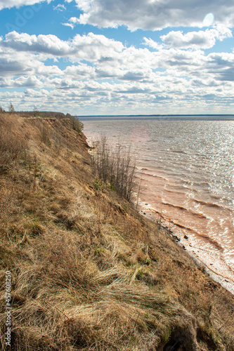 the summer beautiful volga riverside