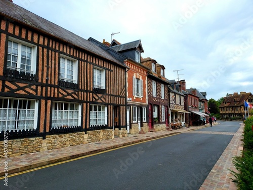 maison à pans de bois, Beuvron-en-Auge, pays d'Auge, Calvados, Normandie, France