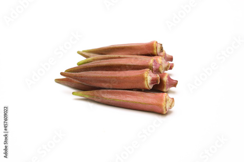 Wallpaper Mural 白バックの赤オクラ Torontodigital.ca