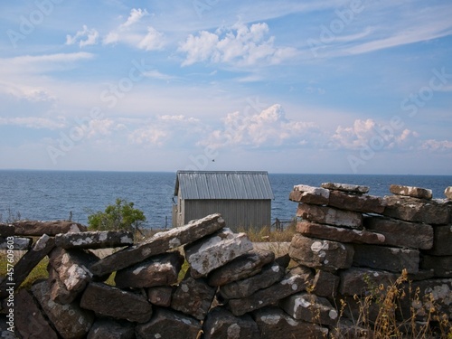 Wallpaper Mural Small house by the sea. Torontodigital.ca
