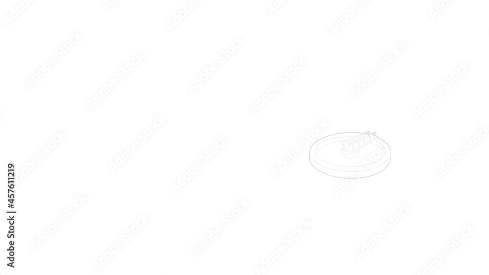 Round pool icon animation best outline object on white background Round pool icon animation best outline object on white background