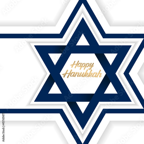 Happy Hanukkah. Background vector. Jewish holiday. Greeting card for your friends.