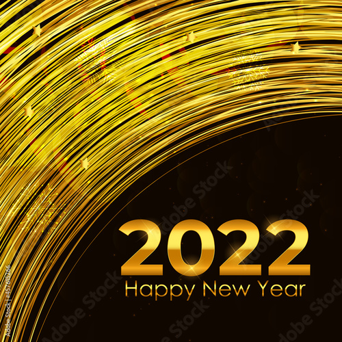 2022 New Year Background. Vector Illustration EPS10