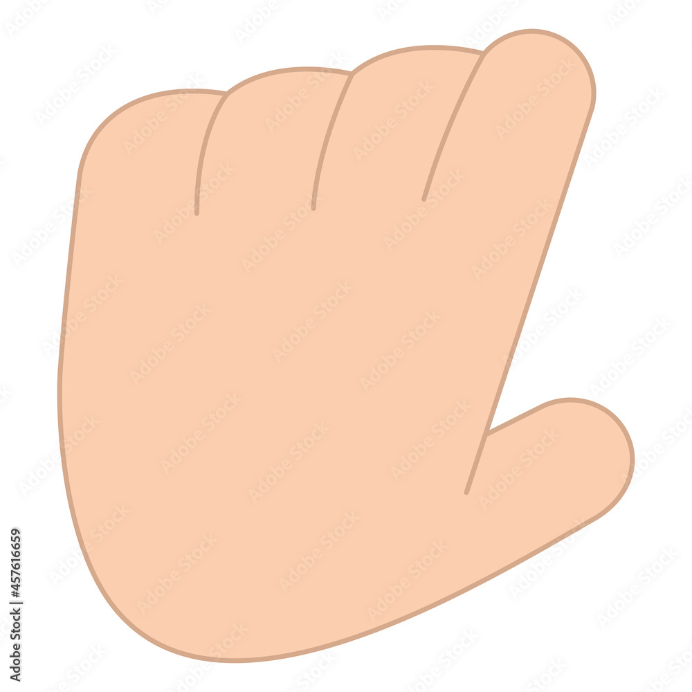 Isolated human hand cartoon icon Isolated human hand cartoon icon