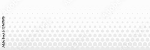 Halftone modern vector pattern. Horizontally seamless illustration with gray and white background. Subtle ornament used for design of print, cover, textile, cloth, business card, fabric, packaging