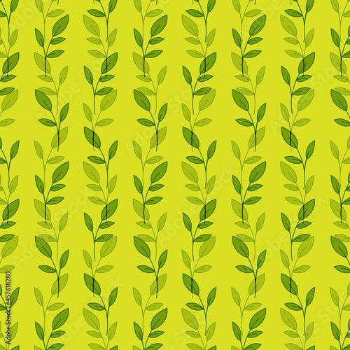 Seamless leaves green concept design background vector © gassh