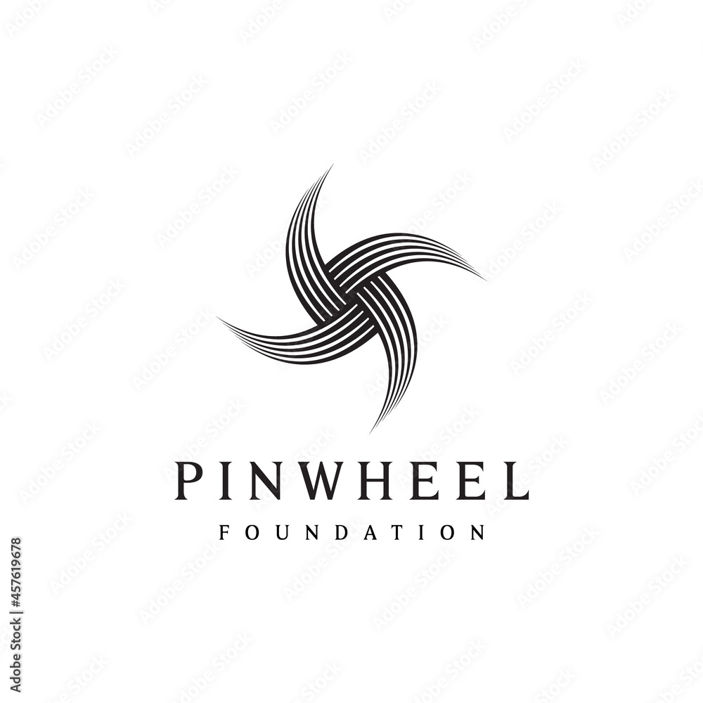 windmill pictogram logo design with lines windmill pictogram logo design with lines