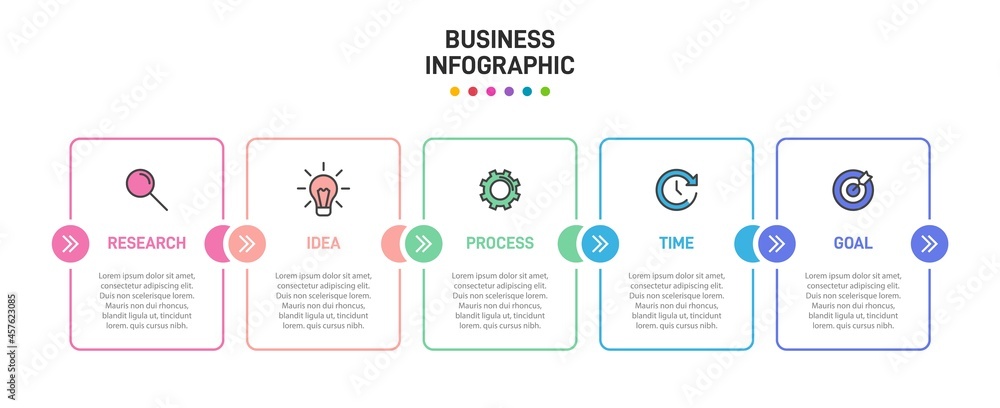 Infographic design with icons and 5 options or steps. Thin line vector. Infographics business concept. Can be used for info graphics, flow charts, presentations, web sites, banners, printed materials. Infographic design with icons and 5 options or steps. Thin line vector. Infographics business concept. Can be used for info graphics, flow charts, presentations, web sites, banners, printed materials.