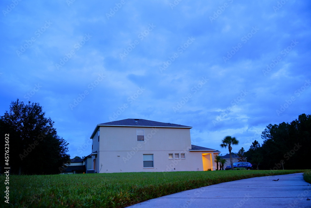 Thunderstorm cloud above a Florida community Thunderstorm cloud above a Florida community
