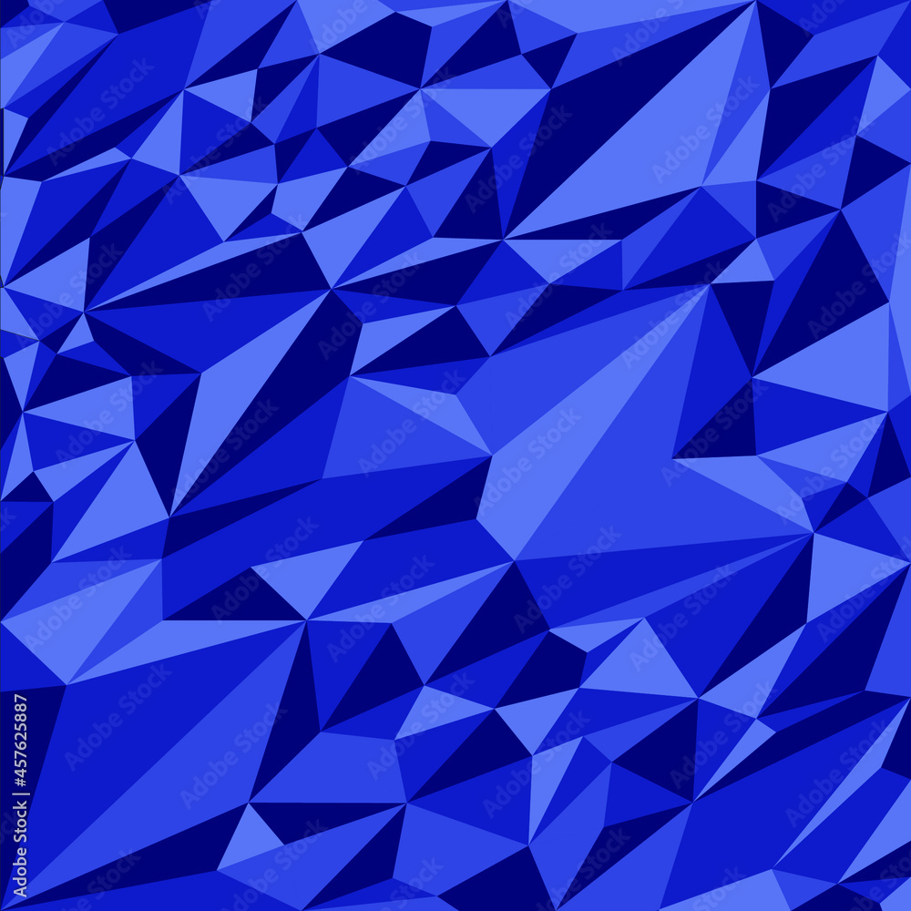Fototapeta premium Blue triangle diamond pattern geometric background