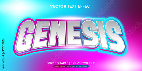 GENESIS GAMERS EDITABLE TEXT EFFECT