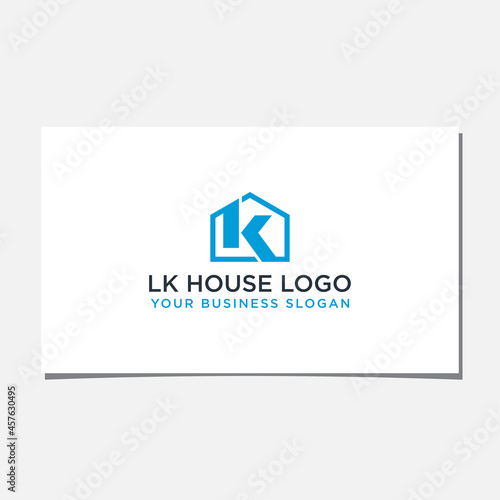 LK HOUSE LOGO DESIGN VECTOR