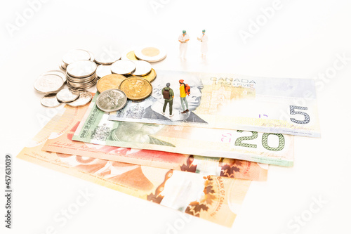 Healthcare cost concept in Canada