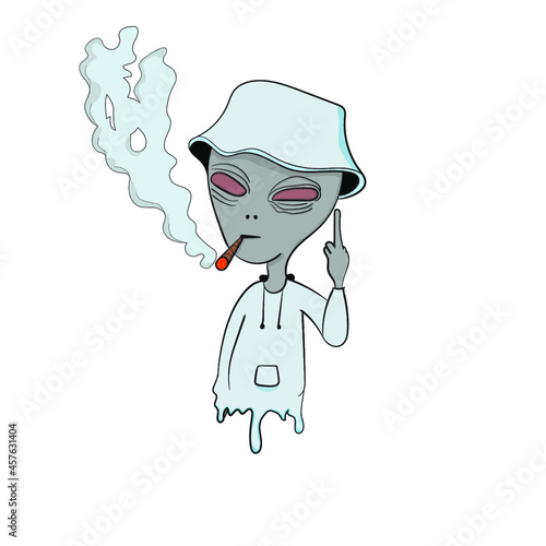 Alien smoking