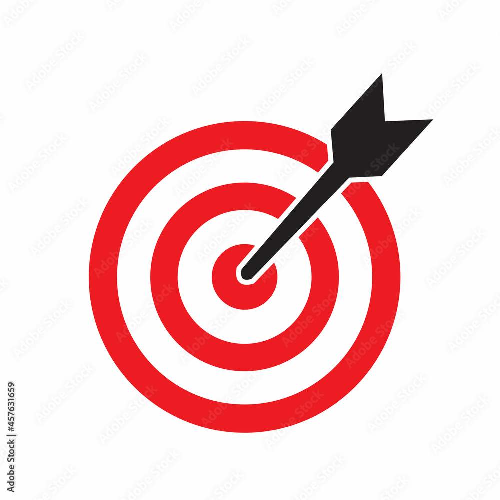 The Target Icon. Vector illustration The Target Icon. Vector illustration