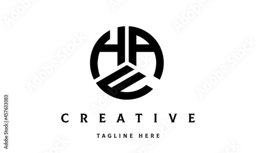 HAF creative circle three letter logo