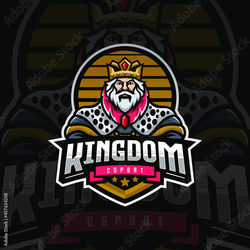 King Esport Logo Design Illustration For Gaming Club