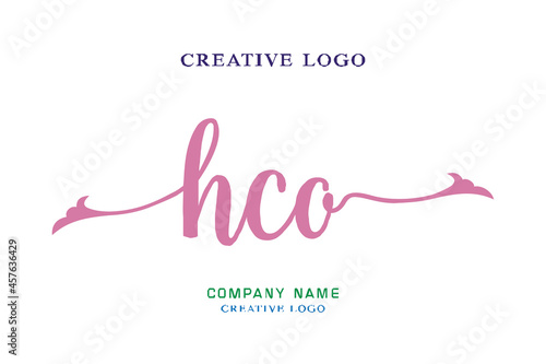 HCO lettering logo is simple, easy to understand and authoritative photo