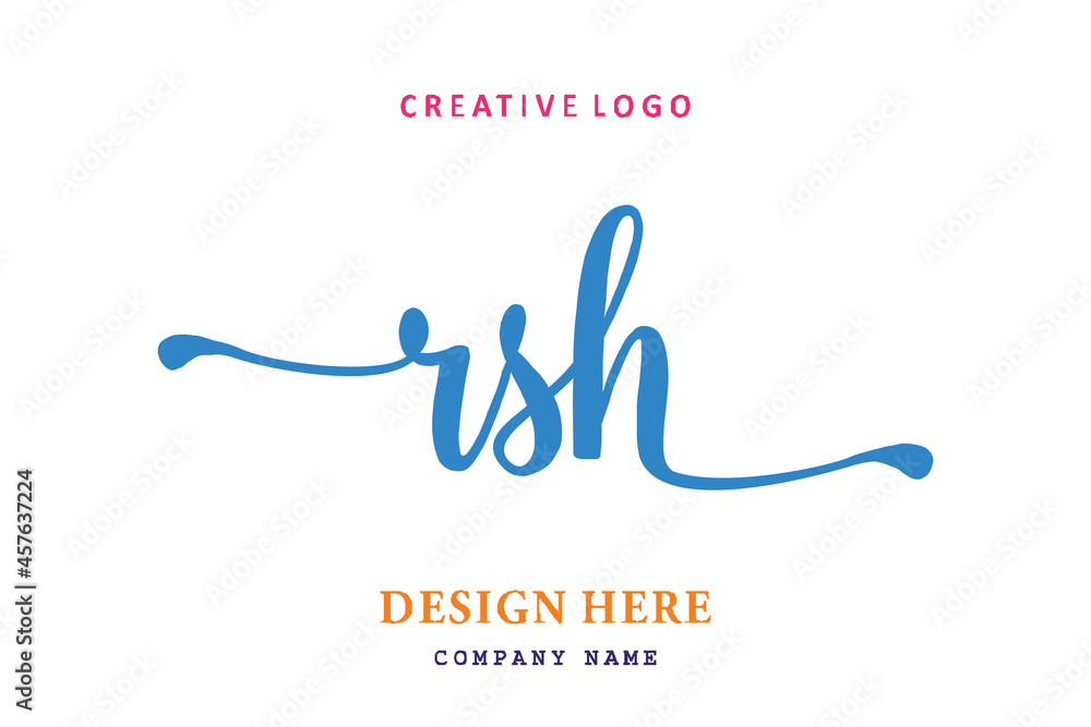 RSH lettering logo is simple, easy to understand and authoritative RSH lettering logo is simple, easy to understand and authoritative