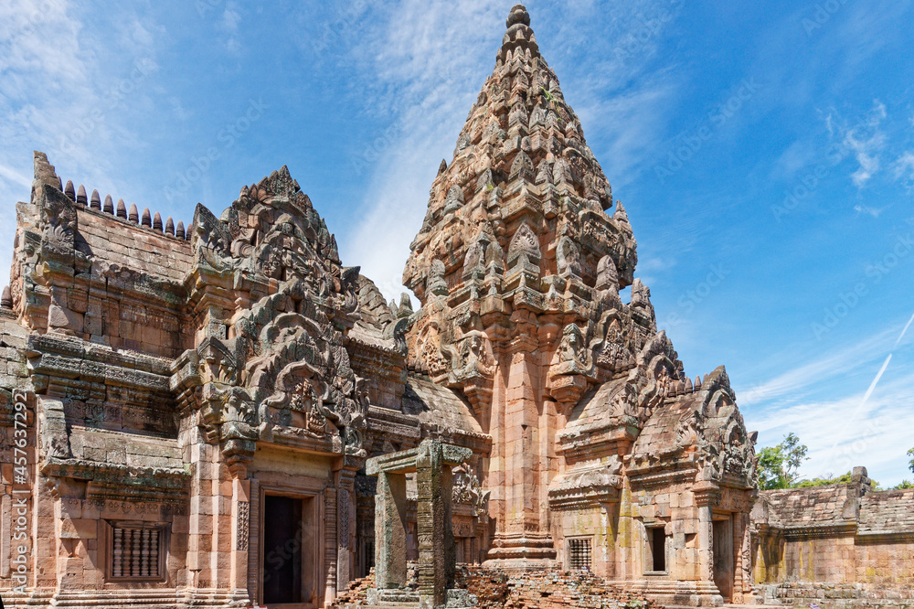The main or principal sanctuary of Prasat Phanomrung in the Historical Park, which is an ancient Khmer-style temple complex built during the 10th -13th century.