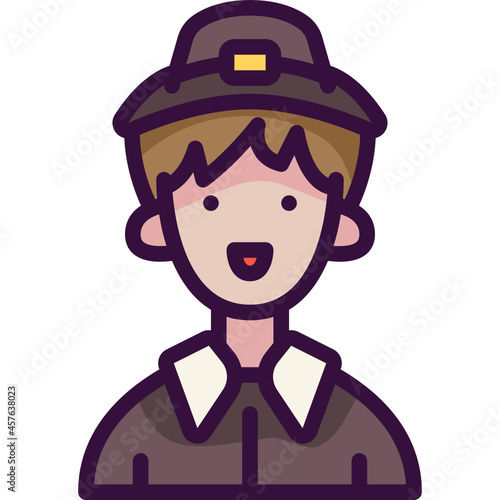 pilgrim line icon
