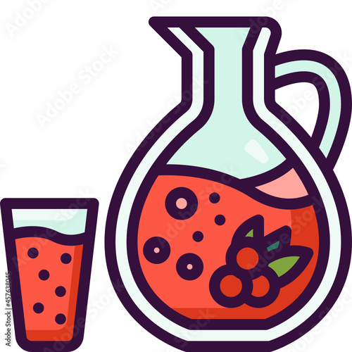 berries line icon