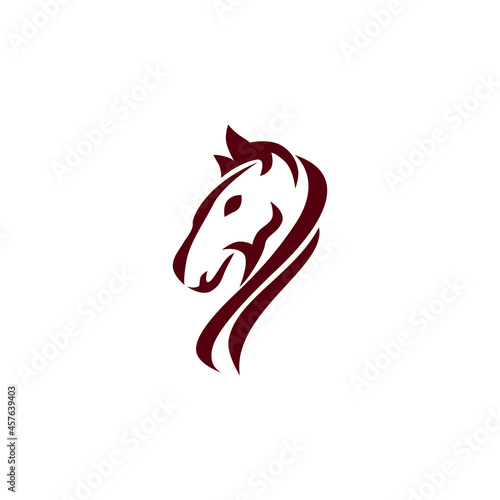 abstract horse logo icon