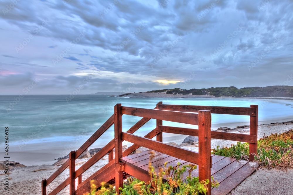 wooden bridge at the sea in Esperance wooden bridge at the sea in Esperance