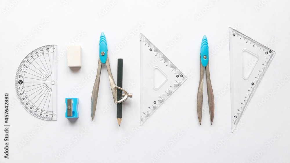 Drawing tools isolated on a white background. Drawing tools isolated on a white background.